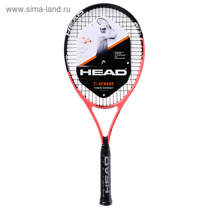 Ракетка большой теннис HEAD Ti. Reward Gr3, для начинающих, титановый сплав, 232249 - Фото 1