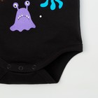Боди Крошка Я "Monster. Little", чёрный, р. 26, рост 74-80 см - фото 35231901