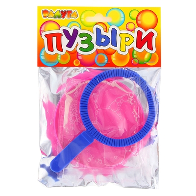 Большие мыльные пузыри "Солнышко" в зеркальном пакете, 50 мл, цвета МИКС