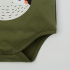 Боди Крошка Я "Safari", зелёный, р. 22, рост 62-68 см  , - Фото 5