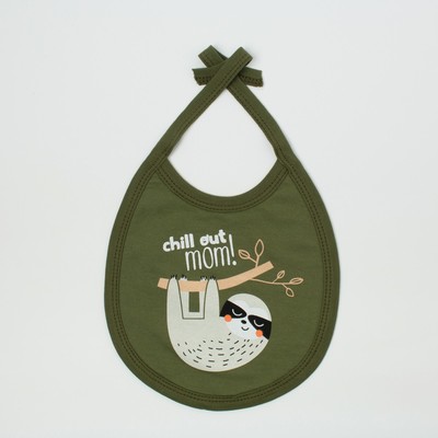 Слюнявчик Крошка Я "Safari", зелёный