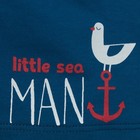 Шорты Крошка Я "Little sea man", синий, р. 22, рост 62-68 см  , - Фото 4