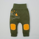 Штаны Крошка Я "Safari", зелёный, р.26, рост 74-80 см - Фото 1