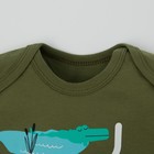 Боди Крошка Я "Safari. Animals", зелёный, р. 22, рост 62-68 см - Фото 2