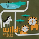 Боди Крошка Я "Safari. Animals", зелёный, р. 22, рост 62-68 см - Фото 4