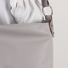 Сумка женская, отдел на молнии, наружный карман, цвет светло-серый - Фото 4