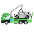 Набор металлических инерционных машин «Камаз-эвакуатор + Toyota Land Cruiser», 12 см и 7,5 см - Фото 3