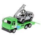 Набор металлических инерционных машин «Камаз-эвакуатор + Toyota Land Cruiser», 12 см и 7,5 см - Фото 4