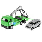 Набор металлических инерционных машин «Камаз-эвакуатор + Toyota Land Cruiser», 12 см и 7,5 см - Фото 6