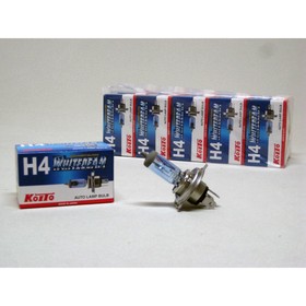 

Лампа автомобильная Koito, H4, 12 В (60/55) P43t, Whitebeam (ярко-белый)