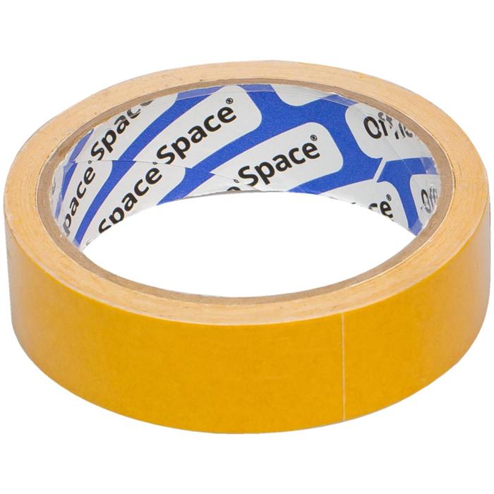 Клейкая лента двусторонняя, OfficeSpace, 25 мм × 10 м, полипропилен - Фото 1