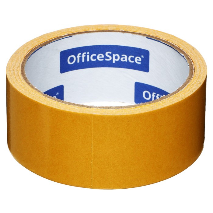 Клейкая лента двусторонняя 38 мм х 10м OfficeSpace, полипропилен - Фото 1