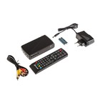 Приставка для цифрового ТВ D-COLOR DC922HD. FullHD, DVB-T2, дисплей, HDMI, RCA, USB, черная - Фото 1