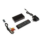 Приставка для цифрового ТВ D-COLOR DC961HD. FullHD, DVB-T2, дисплей, HDMI, RCA, USB, черная - Фото 1