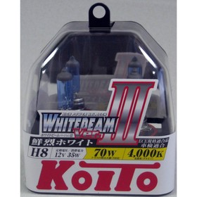 

Лампа автомобильная Koito, H8 35w 12 В (70w) PGJ19-1 Whitebeam III 4000K, набор 2 шт