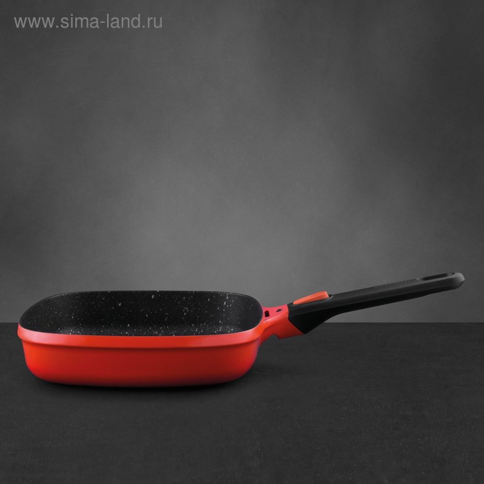 Сковорода гриль Gem red, 24 см, 2.3 л - Фото 1