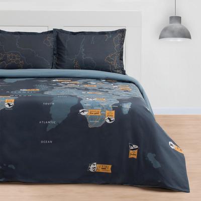 Постельное бельё евро «Этель. Путешествие», ранфорс