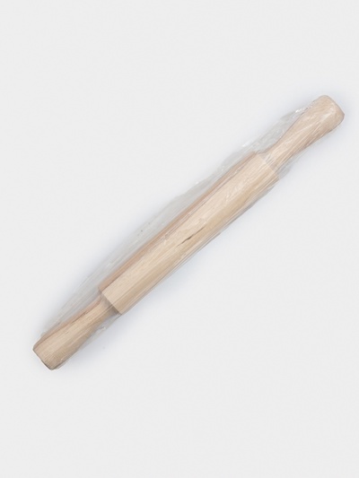 Скалка с ручками для теста, дерево берёза, 35×3.5 см