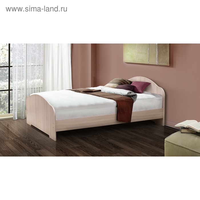 Кровать на уголках №1, 900х2000 мм, цвет млечный дуб - Фото 1