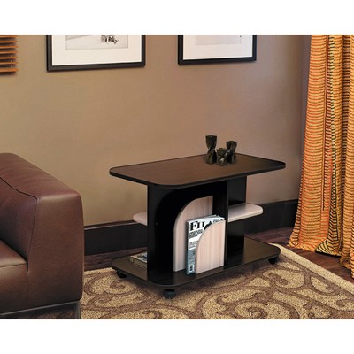 Стол журнальный №7, 900×500×570 мм, цвет венге / ясень шимо светлый