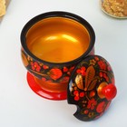 Сахарница дерево хохлома «Ягодка на ножке», 12×9 см - Фото 7