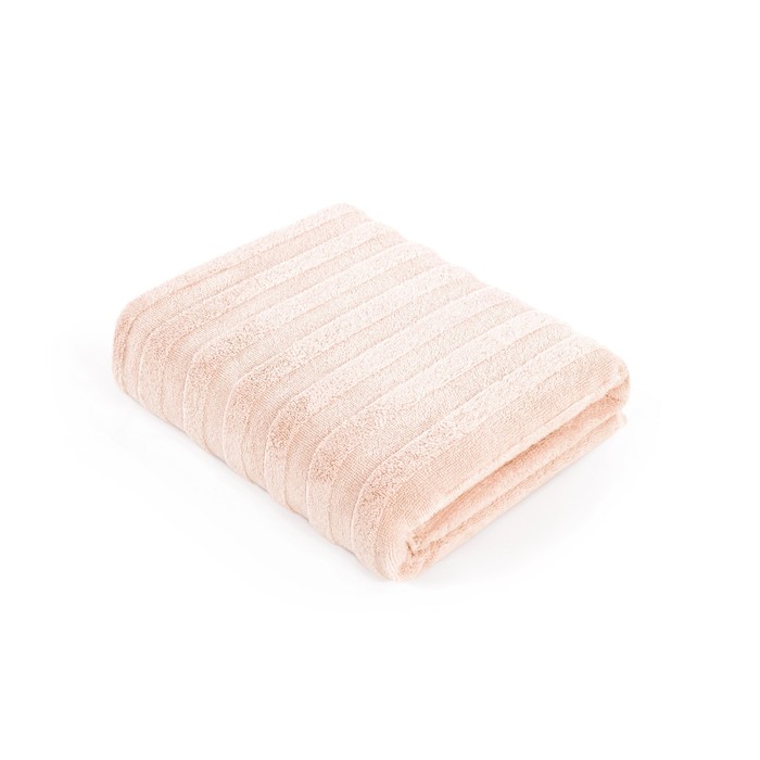 Полотенце махровое Stripe, размер 70х140 см, цвет нежно - персиковый
