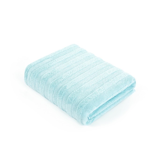 Полотенце Stripe, размер 70 × 140 см, махра, цвет нежно - голубой