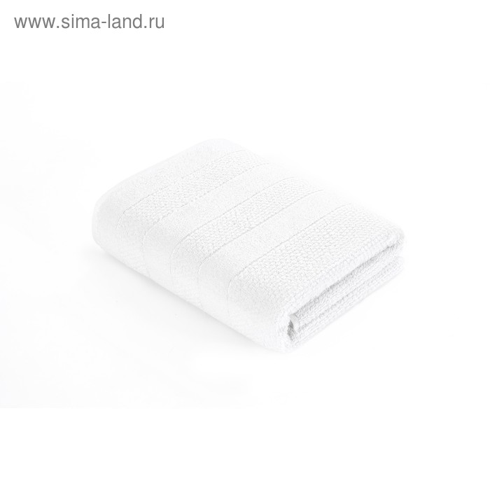 Полотенце Milano, размер 70 × 140 см, махра, цвет белый