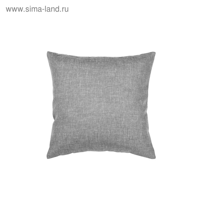 Подушка декоративная, размер 40 × 40 см, рогожка, цвет базальт - Фото 1