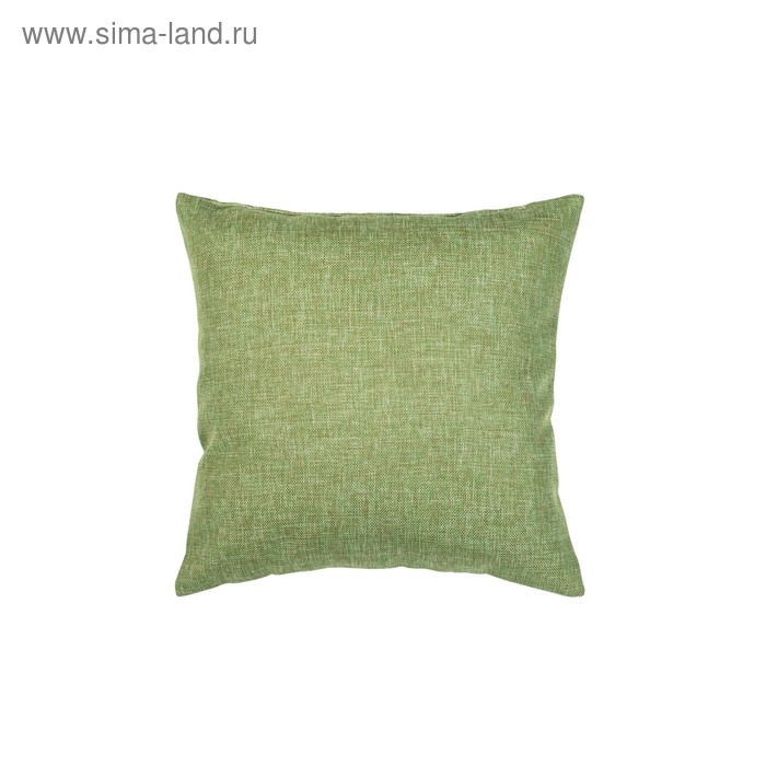 Подушка декоративная, размер 40 × 40 см, рогожка, цвет оливковый - Фото 1