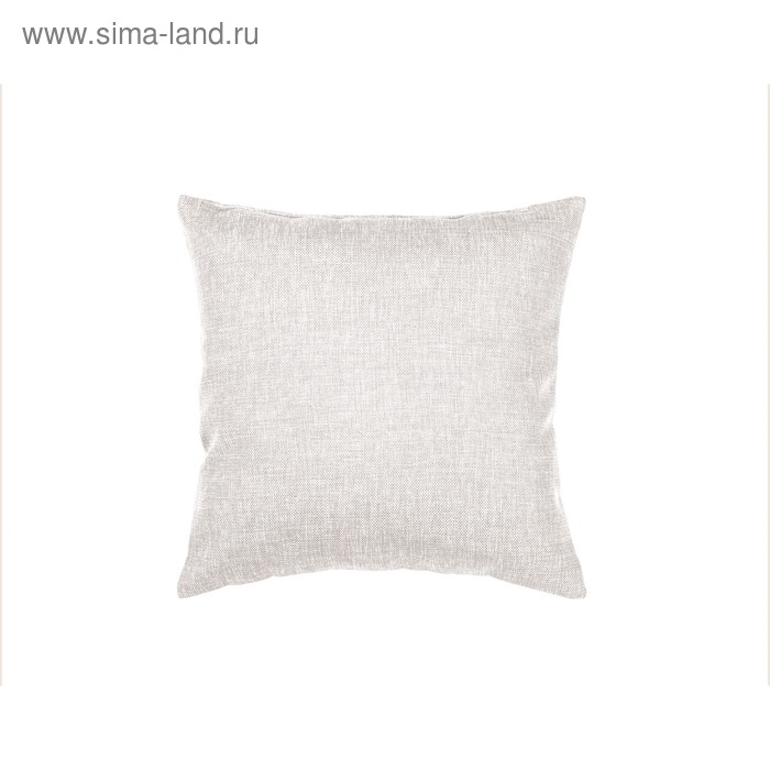 Подушка декоративная, размер 40 × 40 см, рогожка, цвет экрю - Фото 1