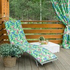 Матрас на шезлонг «Этель» Попугай, 55×190+2 см, репс с пропиткой ВМГО, 100% хлопок - Фото 1