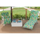 Матрас на шезлонг «Этель» Попугай, 55×190+2 см, репс с пропиткой ВМГО, 100% хлопок - Фото 5