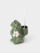 Ёршик для унитаза с подставкой «Царевна-лягушка», фарфор, зелёный - Фото 2