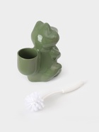 Ёршик для унитаза с подставкой «Царевна-лягушка», фарфор, зелёный - Фото 5