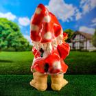 Садовая фигура "Девочка мухомор" большая 70х30см - Фото 3