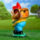 Садовая фигура "Гном с сундуком" 26х13см - Фото 2
