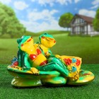 Садовая фигура "Лягушка на пляже" 27х21см - Фото 1