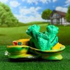 Садовая фигура "Лягушка на пляже" 27х21см - Фото 3