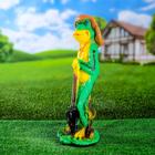 Садовая фигура "Лягушка с лопатой" 48х25см - Фото 2