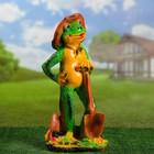 Садовая фигура "Лягушка с лопатой" 48х25см - Фото 4