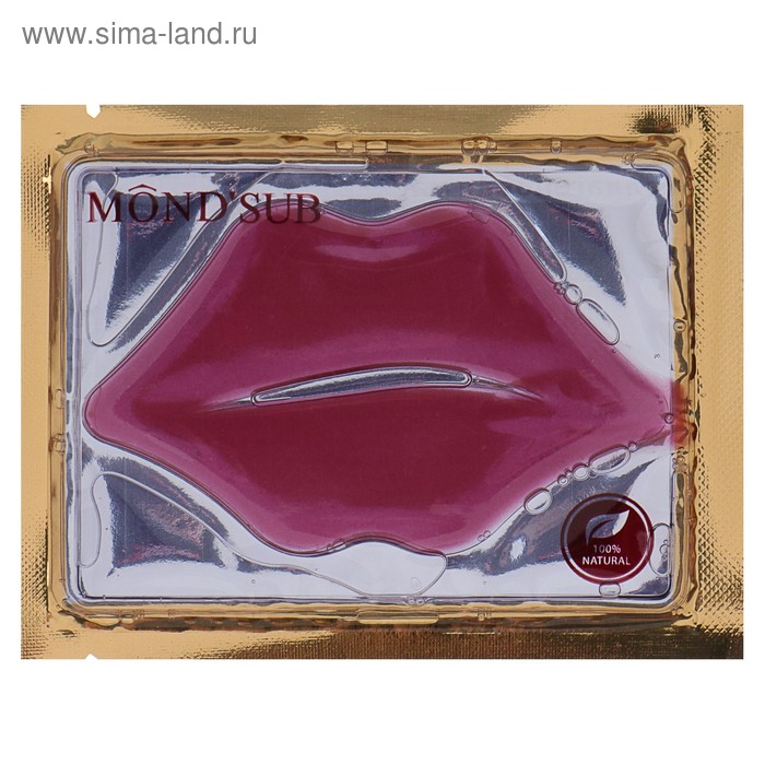 Маска для губ Mondsub, морской коллаген + красное вино, 8 г - Фото 1