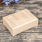 Шкатулка из липы,крышка-закругленная фанера, Размеры: 10х14х4,5 см,внутренние: 8х12х2,2 см - Фото 1