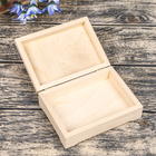 Шкатулка из липы,крышка-закругленная фанера, Размеры: 10х14х4,5 см,внутренние: 8х12х2,2 см - Фото 2