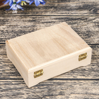 Шкатулка из липы,крышка-закругленная фанера, Размеры: 10х14х4,5 см,внутренние: 8х12х2,2 см - Фото 3