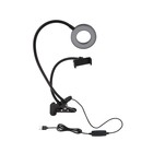 УЦЕНКА Светильник светодиодный на штативе СК-001, 5 Вт, 12 ламп /10 режимов - Фото 1