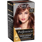 Краска для волос L'Oreal Preference Recital «Тёмное розовое золото», тон 5.21, светло-каштановый розово-перламутровый - фото 300465807
