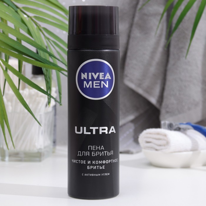 Пена для бритья Nivea Men Ultra, 200 мл - Фото 1