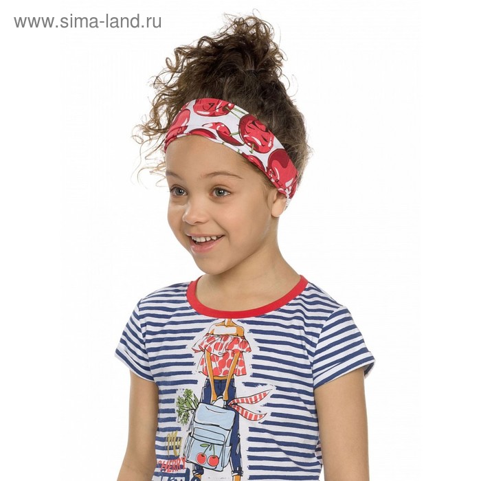 Повязка на голову для девочки, размер 48-51, цвет красный - Фото 1