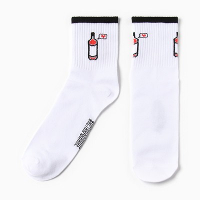 Носки женские KAFTAN «Вино» размер 36-39 (23-25 см), белый